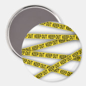 Behalt weg bleibe nicht überschreiten Polizei Band Magnet (Vorderseite/Rückseite)