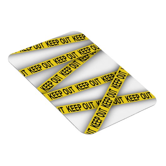 Behalt weg bleibe nicht überschreiten Polizei Band Magnet (Rechte Seite)