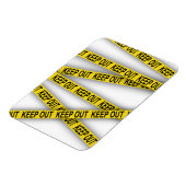 Behalt weg bleibe nicht überschreiten Polizei Band Magnet (Linke Seite)