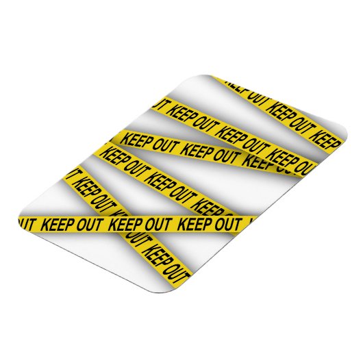 Behalt weg bleibe nicht überschreiten Polizei Band Magnet (Linke Seite)