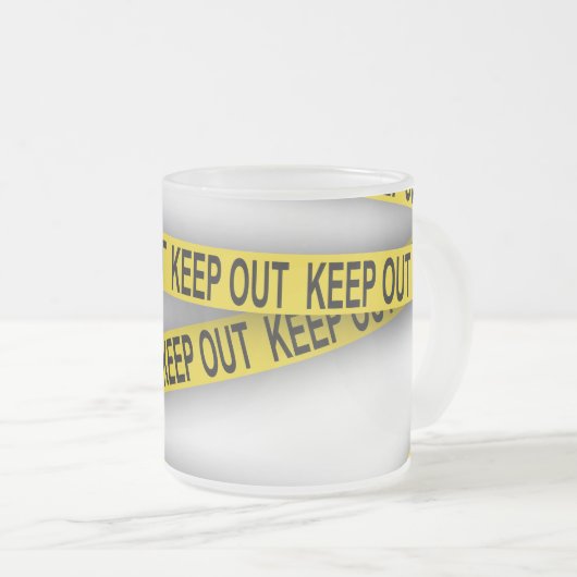 Behalt weg bleibe nicht überschreiten Polizei Band Mattglastasse (VorderseiteRechts)