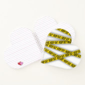 Behalt weg bleibe nicht überschreiten Polizei Band Notizblock (Innenseite)