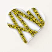 Behalt weg bleibe nicht überschreiten Polizei Band Notizblock (Rückseite)