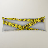 Behalt weg bleibe nicht überschreiten Polizei Band Seitenschläferkissen (Rückseite)