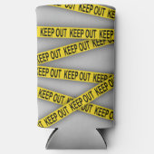 Behalt weg bleibe nicht überschreiten Polizei Band Selters Dosenkühler (Vorderseite)