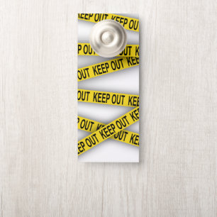 Behalt weg bleibe nicht überschreiten Polizei Band Türanhänger