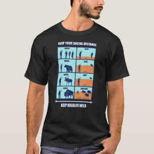Behalt wild lebende Tiere — Distanz Wildtiere — Hi T-Shirt