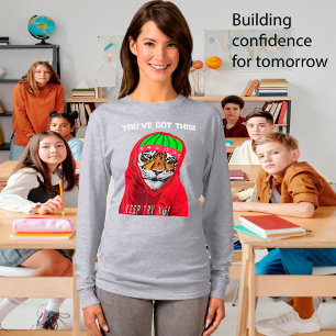 Behalt Winter Tiger, personalisieren Text-T - Shir T-Shirt
