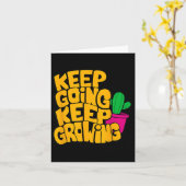 Behalt wird Behaltend Motivierend Quotes Graphi Karte (Gelbe Blume)