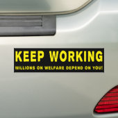 Behalt Working Anti Obama Autoaufkleber (Auf Auto)