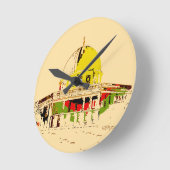 Behalt Zeit mit Jerusalem: Kuppel des Felsens Runde Wanduhr (Winkel)