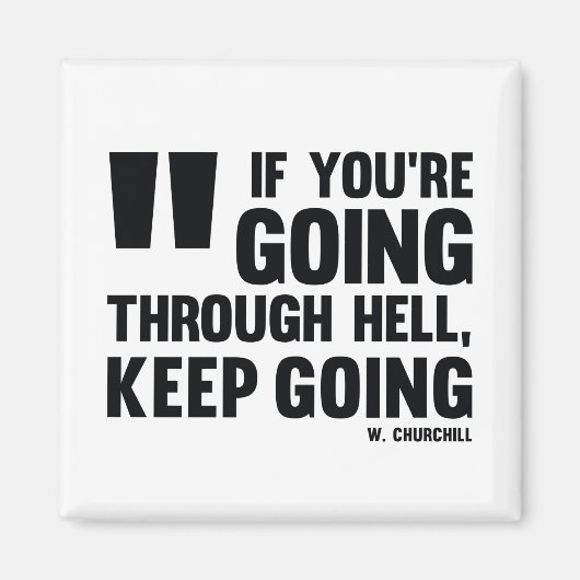 Behalt zu gehen! - Inspirationsmagnet Magnet (Vorne)