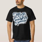 Behalt zu gehen l Navy und weiße l Männer schwarze T-Shirt (Vorderseite)