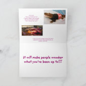 Behalt zu lächeln... Sonnenbrillenkarte Karte (Innenseite)