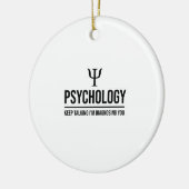 behalt zu reden Ich diagnostiziere dich Keramik Ornament (Links)