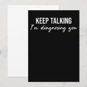 Behalt zu sprechen, ich diagnostiziere dich Funny Save The Date (Vorne/Hinten)