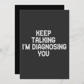 Behalt, zu sprechen, ich diagnostiziere dich lusti einladung (Vorne/Hinten)