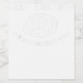 Behalt zu sprechen, ich diagnostiziere dich Psychi Weinetikett (Einzelnes Label)