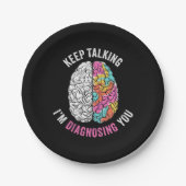 Behalt zu sprechen, wenn ich dich diagnostiziere pappteller (Vorderseite)