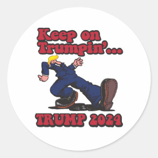 Behalt zu Trump 2024 Runder Aufkleber