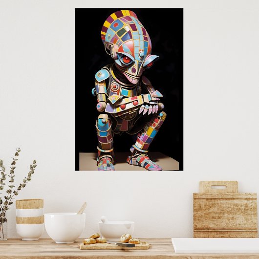 Behalt zu unseren Muscheln Ken Gage Sci-Fi Poster (Küche)