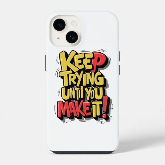Behalt zu versuchen, bis Sie es Gehäuse Design mac iPhone Hülle (Rückseite)