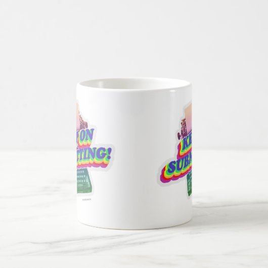 Behalt zum Slogan für das Absenden von Writer Meth Kaffeetasse (Mittel)