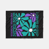 Behalt zur Prävention von Frauenselbstmorden Fleecedecke (Vorderseite (Horizontal))