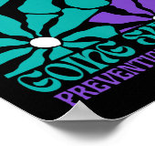 Behalt zur Prävention von Frauenselbstmorden Poster (Ecke)