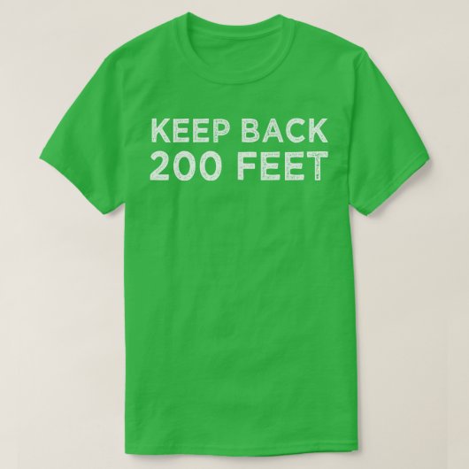 Behalt zurück 200 Meter T-Shirt (Design vorne)