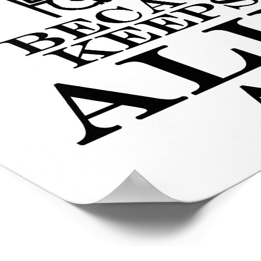 Behalte Außerirdischen Away Bari Sax Poster (Ecke)