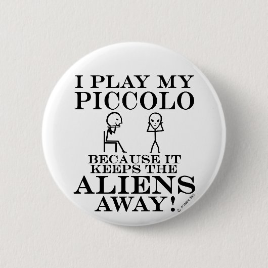 Behalte Außerirdischen Away Piccolo Button (Vorderseite)