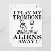 Behalte Außerirdischen weg Postkarte (Vorne/Hinten)