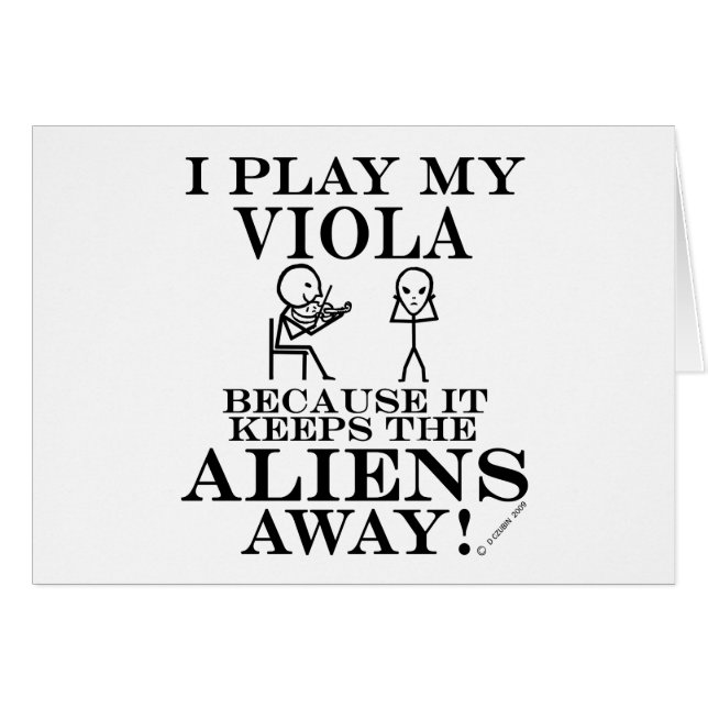 Behalte Außerirdischen weg Viola (Vorderseite (Horizontal))