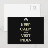behalte Besuch India Postkarte (Vorne/Hinten)