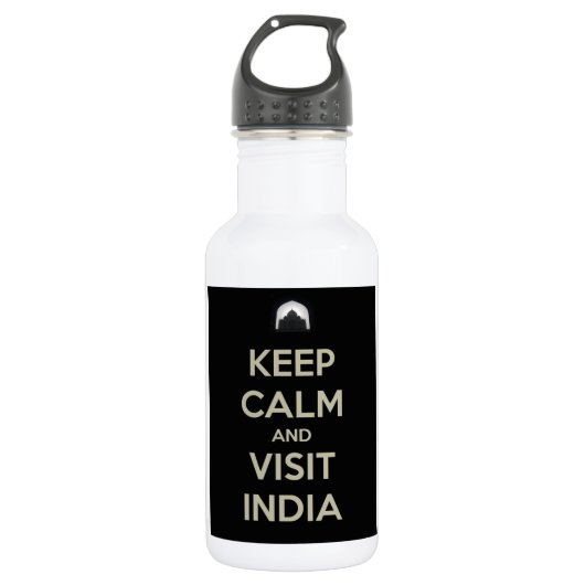 behalte Besuch India Trinkflasche (Vorderseite)