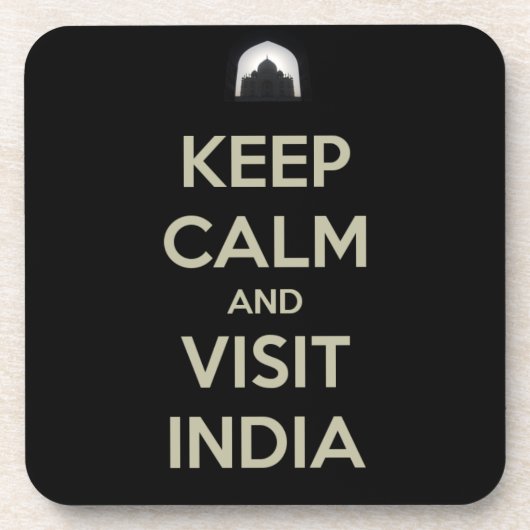 behalte Besuch India Untersetzer (Vorderseite)