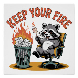 Behalte dein Feuer Poster