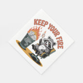 Behalte dein Feuer Serviette (Ecke)