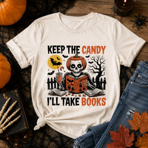 Behalte Die Süßigkeiten, Ich Werde Bücher Nehmen H Tri-Blend Shirt