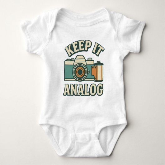 Behalte es analog baby strampler (Vorderseite)