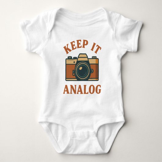 Behalte es analog baby strampler (Vorderseite)