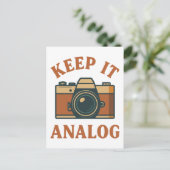 Behalte es analog postkarte (Stehend Vorderseite)