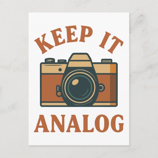 Behalte es analog postkarte (Vorderseite)