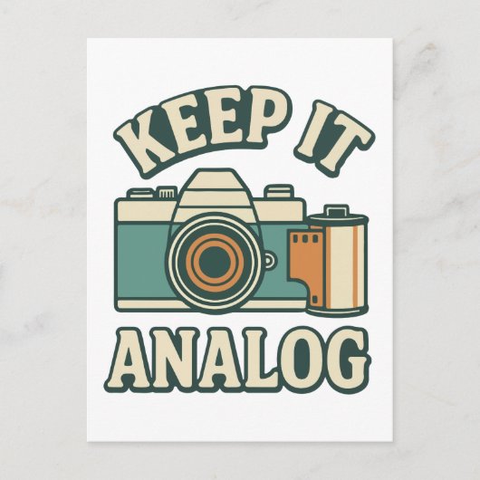 Behalte es analog postkarte (Vorderseite)