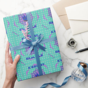 Behalte es einfach: Die königliche Klarheitsmuster Geschenkpapier
