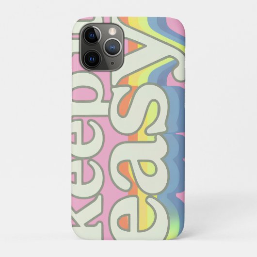 Behalte es einfach Retro-Pride-Typografie-Design Case-Mate iPhone Hülle (Rückseite)