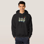 Behalte es einfach Retro Pride-Typografie-Design Hoodie (Vorne ganz)