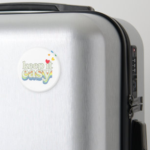 Behalte es einfach Retro-Pride-Typografie-Design Magnet
