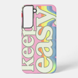 Behalte es einfach Retro Pride-Typografie-Design Samsung Galaxy Hülle
